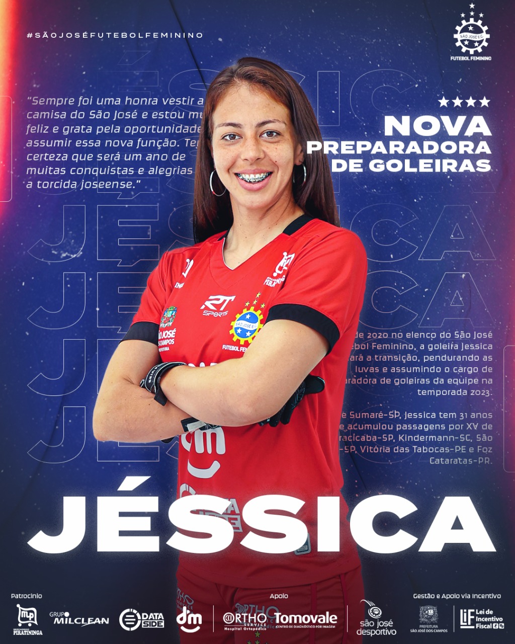 Jessica (#12 Sao Jose EC) during the Campeonato Paulista Feminino